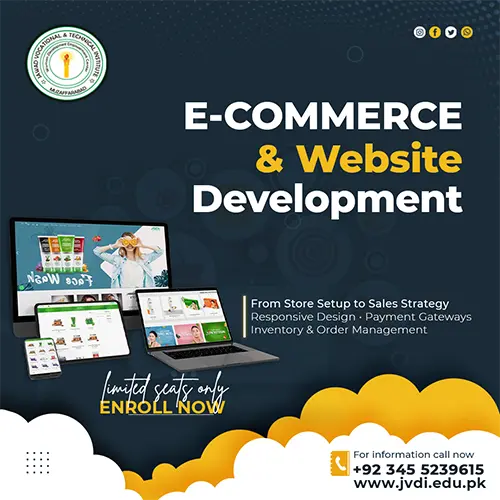 E-Commerce Website Development Course in Muzaffarabad – Jawad Vocational & Technical Institute (JVTI)