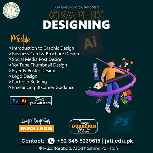 Graphic Designing Course in Muzaffarabad – Jawad Vocational & Technical Institute (JVTI)